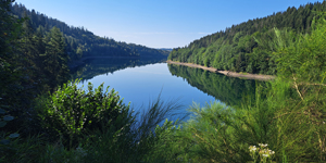 Die Trinkwassertalsperre Mauthaus liegt im Tal der Nurner Ködel