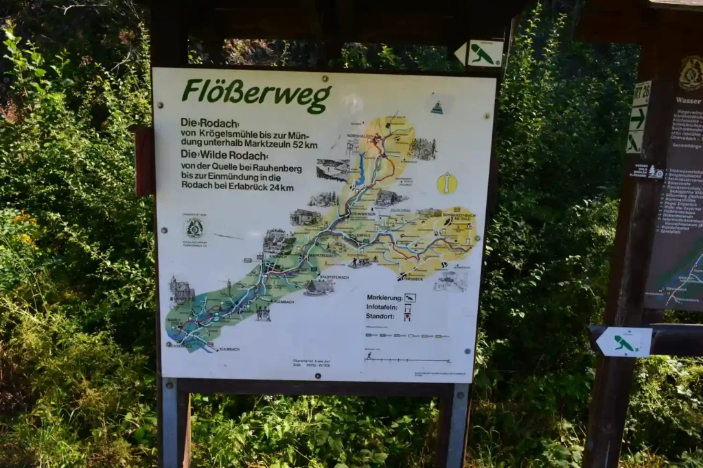 Radwege entlang der wilden Rodach