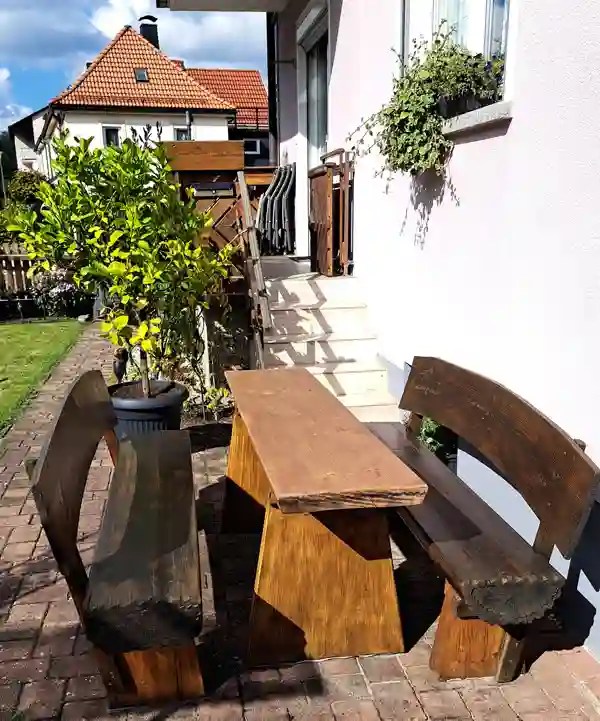 Ferien Wohnung Schmittnägel Außenbereich.